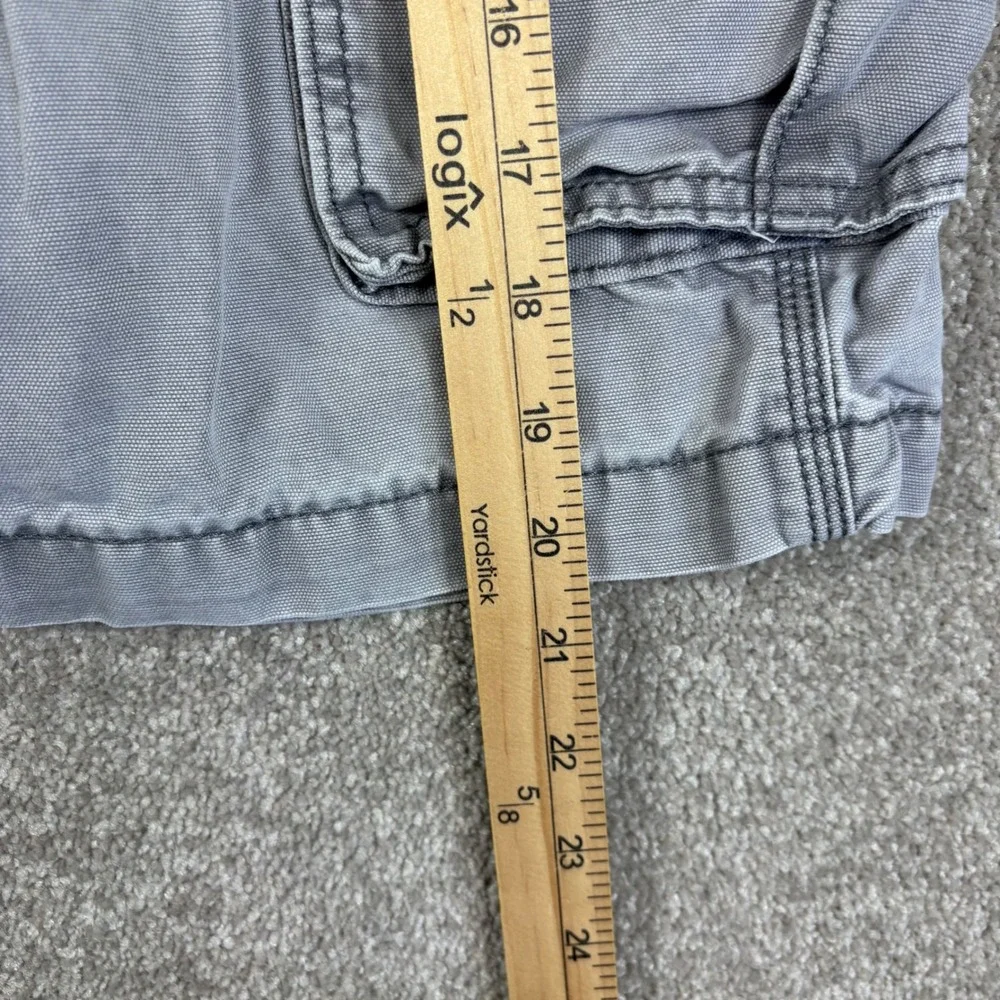 Carhartt Mens Gray Relaxed Fit Canvas Cargo Shorts Size 36 Workwear 10 Inseam